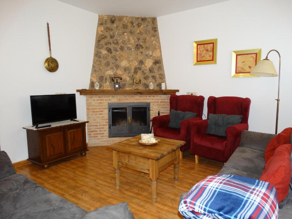 Posezení v ubytování Casas Rurales La Loma