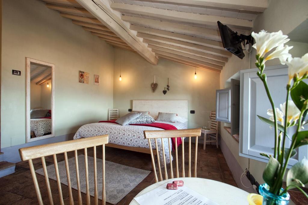 Postel nebo postele na pokoji v ubytování Scalette di Piazza B&B