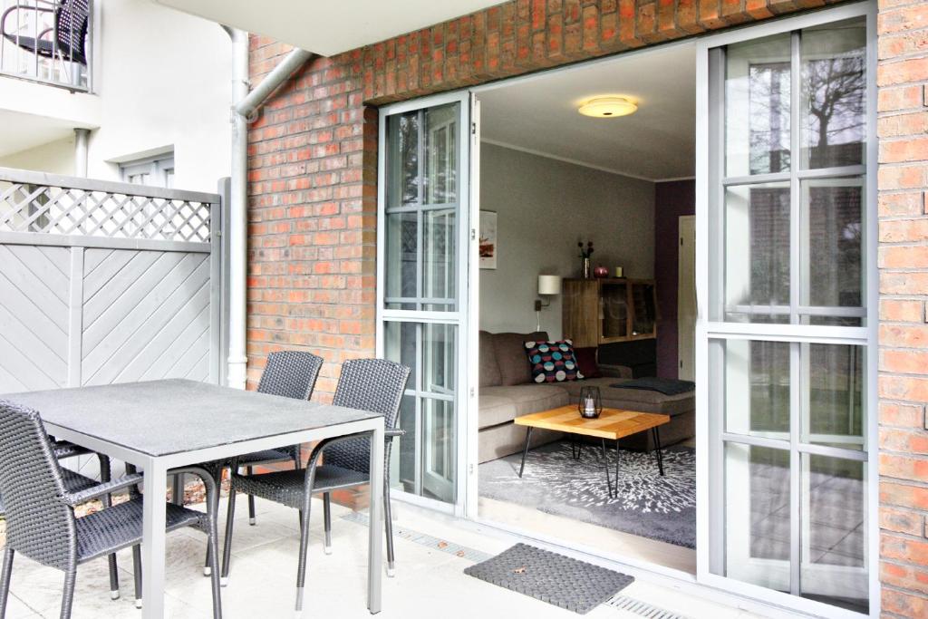 Patio nebo venkovní prostory v ubytování Haus Carolin Dangast
