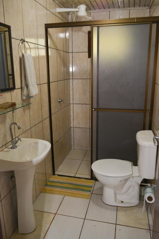 Koupelna v ubytování IguassuEcoHostel - Eco Suítes - Hostel mais próximo das Cataratas