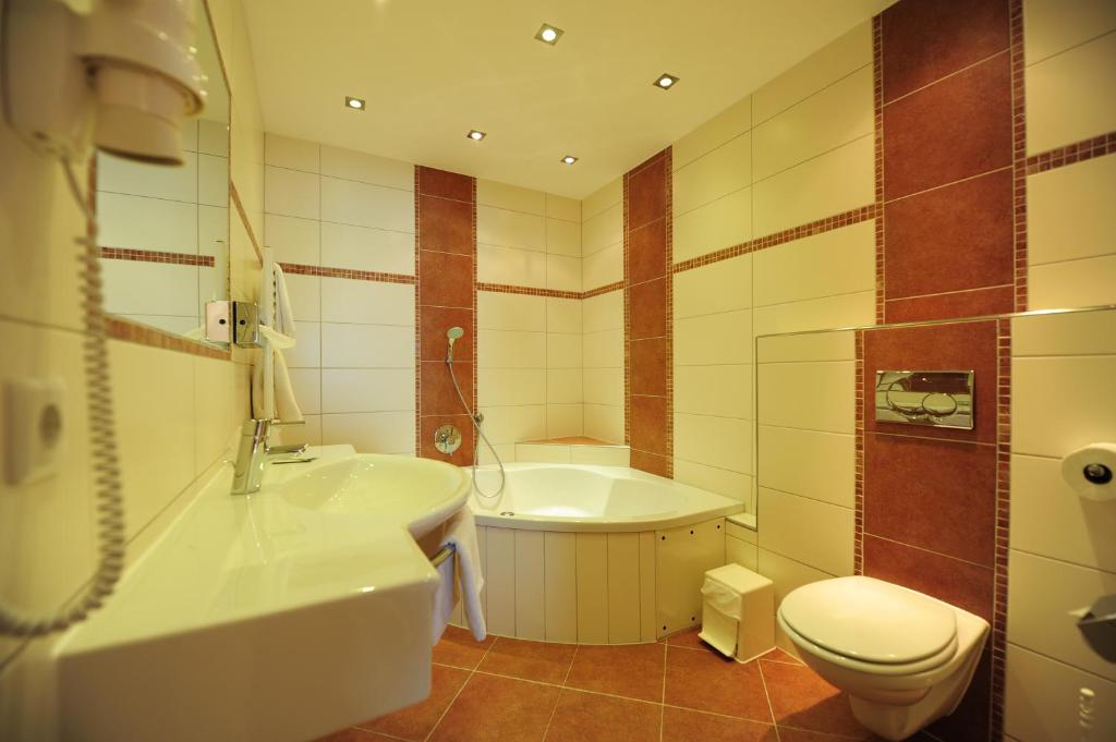 Koupelna v ubytování Hotel Toni