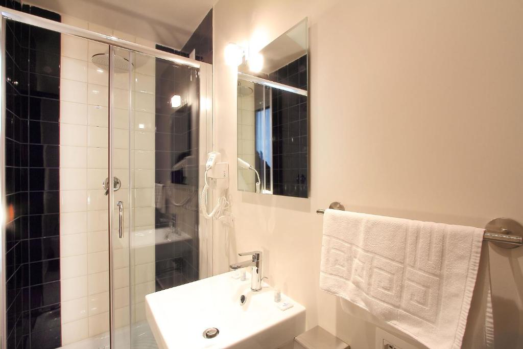 Koupelna v ubytování Hotel Ferrucci