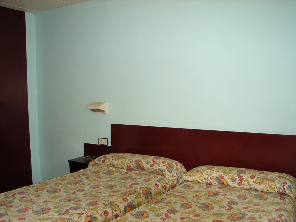 Postel nebo postele na pokoji v ubytování Hostal Del Ripollès
