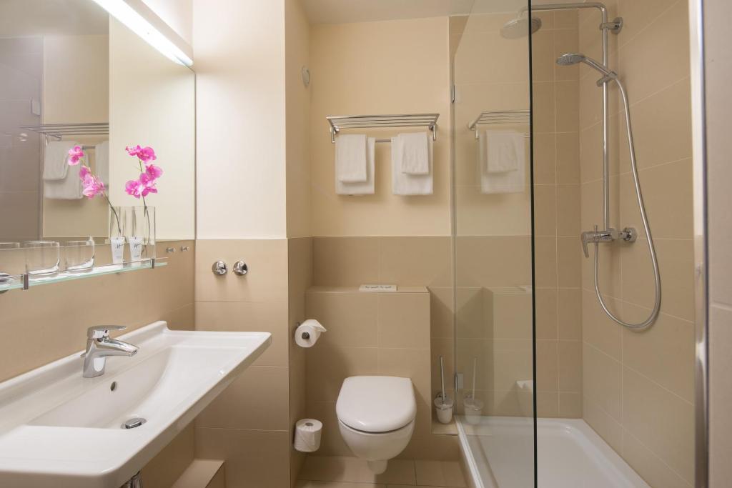 Koupelna v ubytování Apartment-Hotel Hamburg Mitte