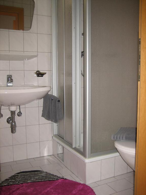 Koupelna v ubytování Ad-Capellam
