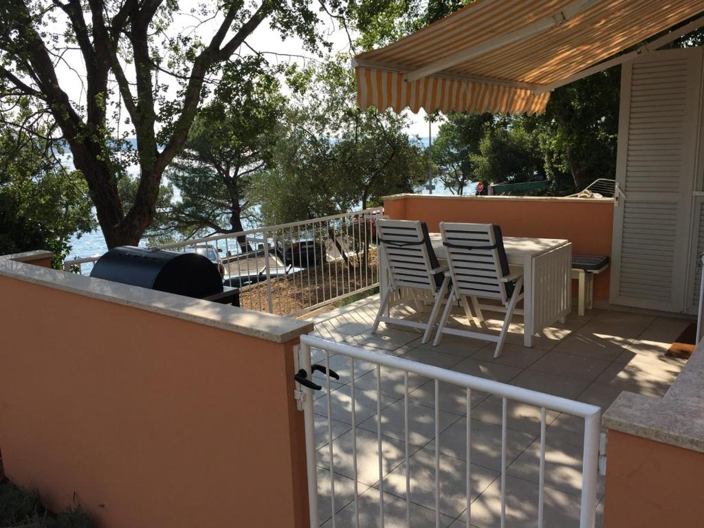 Balkón nebo terasa v ubytování Apartments Selce