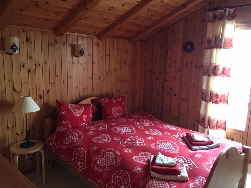 Postel nebo postele na pokoji v ubytování Chalet Pattier