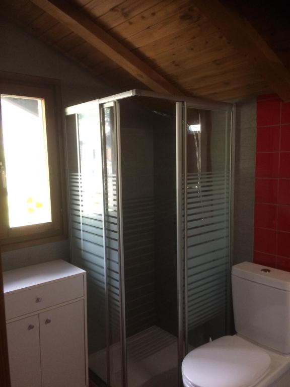 Koupelna v ubytování Chalet Pattier