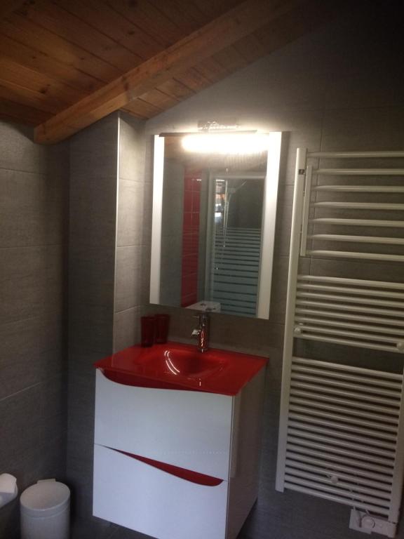 Koupelna v ubytování Chalet Pattier