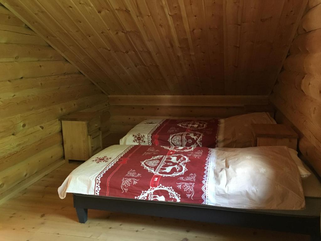 Postel nebo postele na pokoji v ubytování Le Syote