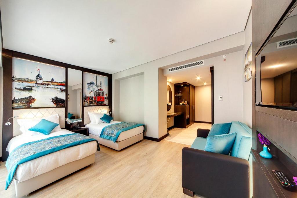Posezení v ubytování Mukarnas Taksim Hotel