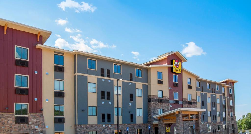 a hotel with a sign on the side of it at My Place Hotel - Atlanta West I-20/Lithia Springs, GA in Lithia Springs