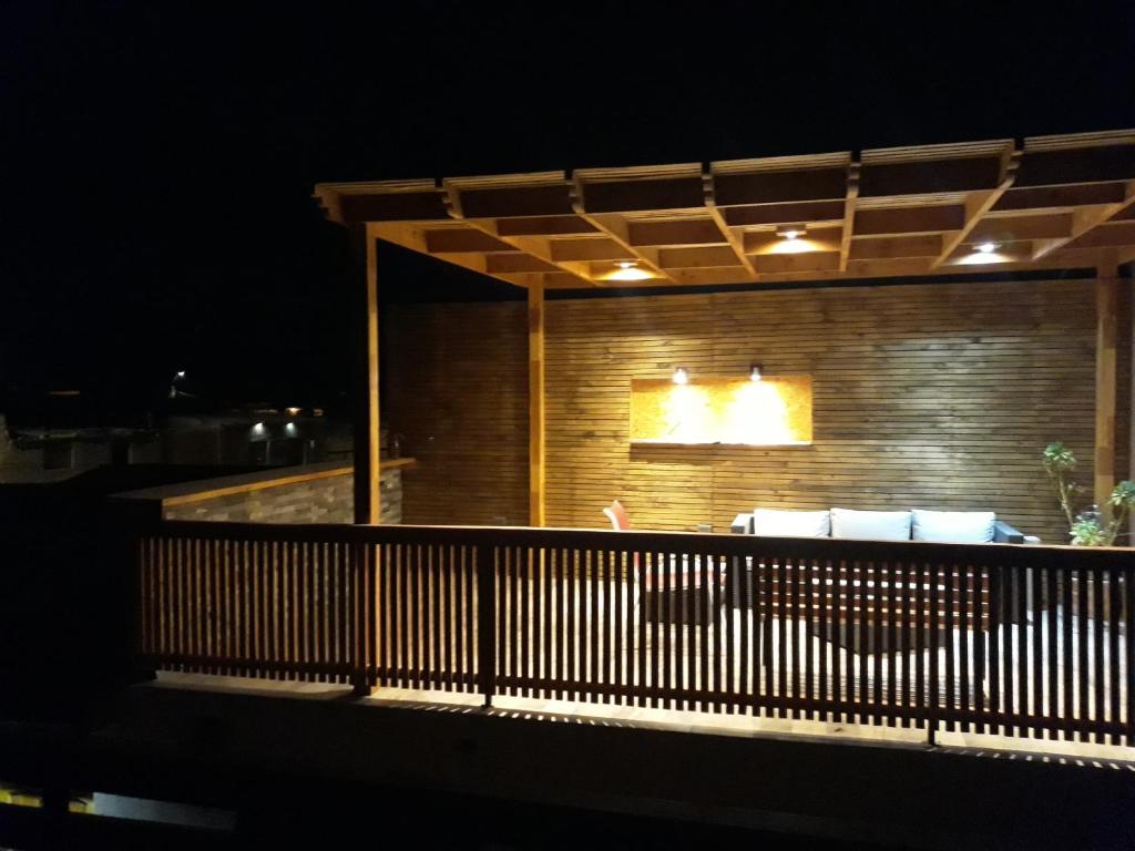Balkón nebo terasa v ubytování Vicuña Lodge