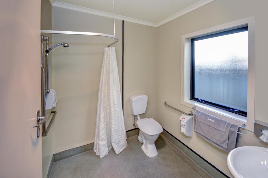 Koupelna v ubytování Garden Motel