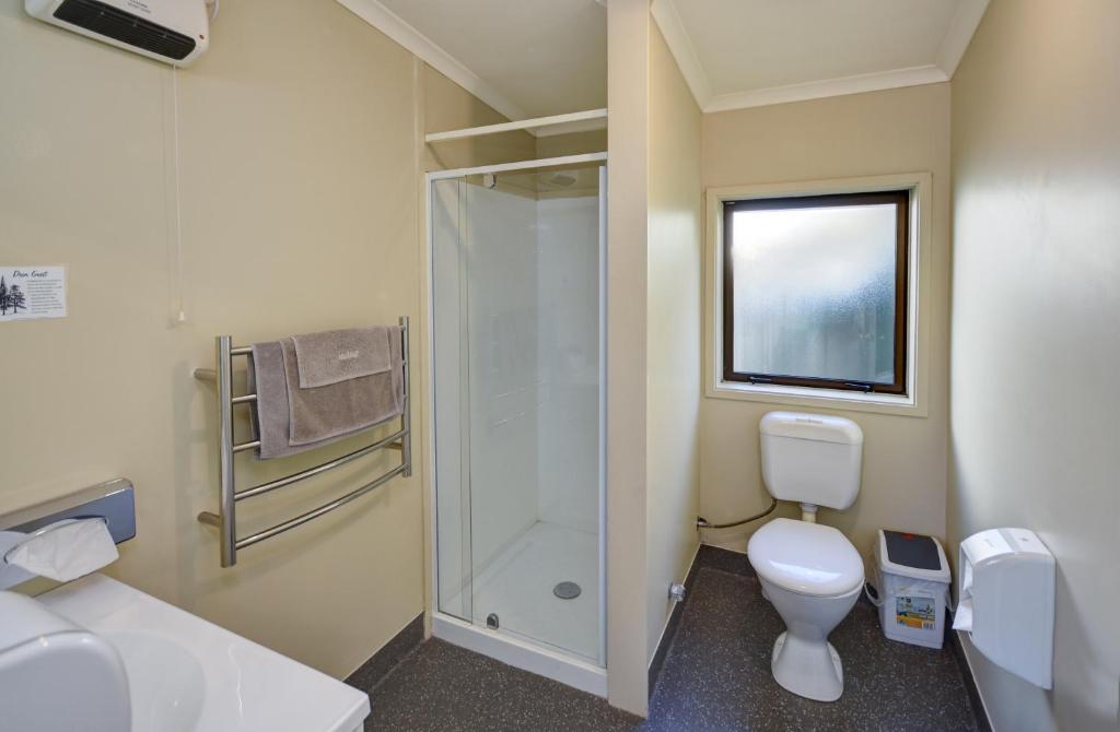 Koupelna v ubytování Garden Motel