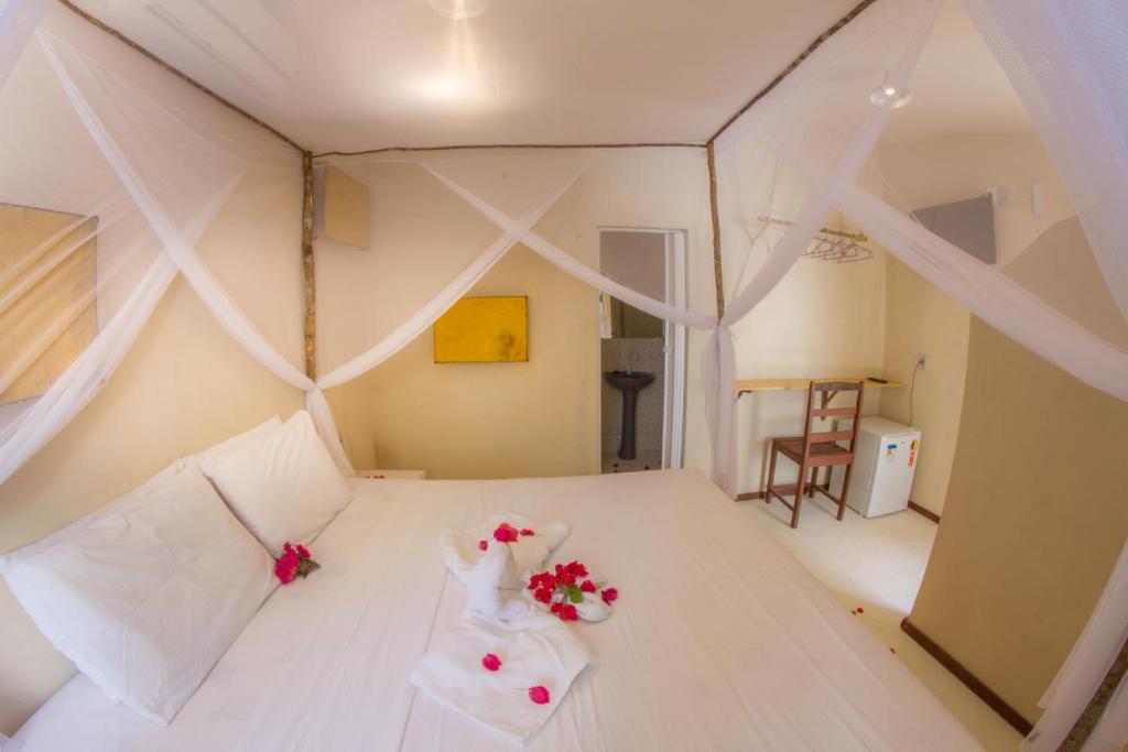 Cama ou camas em um quarto em Hostel Jericoacoara