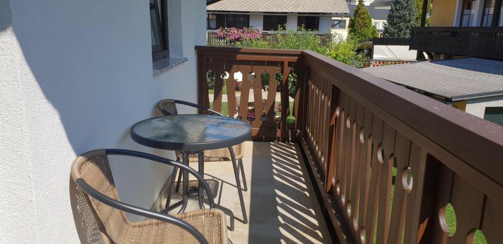 Balkón nebo terasa v ubytování B&B Vidmar, Lesce-Bled