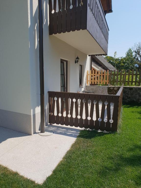 Balkón nebo terasa v ubytování B&B Vidmar, Lesce-Bled