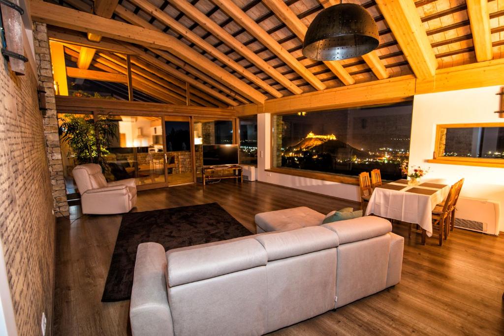Część wypoczynkowa w obiekcie Villa Terazza-Panorama Apartman