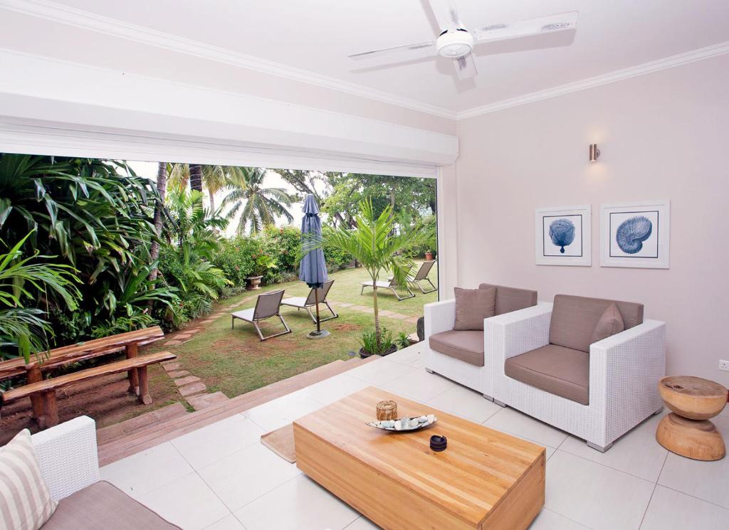 Posezení v ubytování Sables d'Or Luxury Apartments