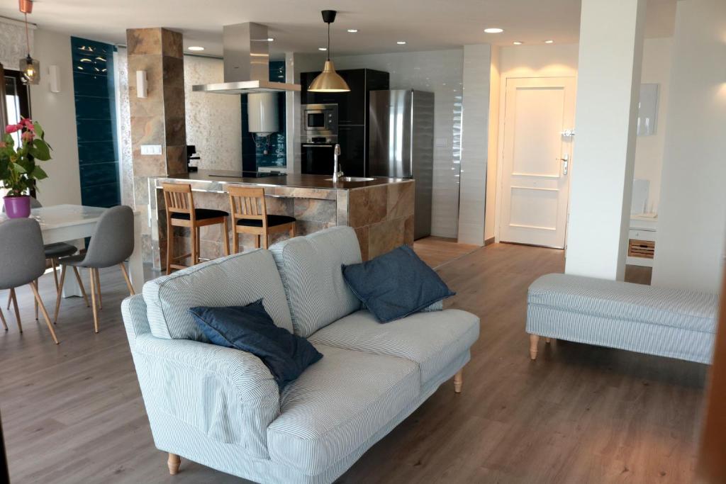 Khu vực ghế ngồi tại CostaAzul loft, Seaviews frente al mar, Playa los locos