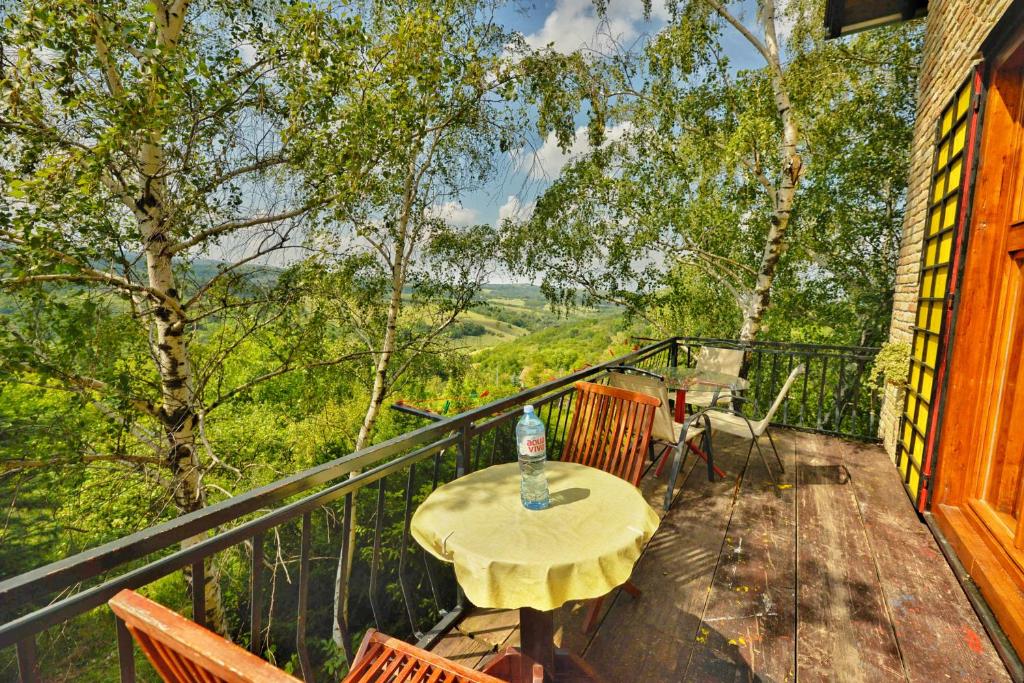 Balkón nebo terasa v ubytování Lodging Vidmar