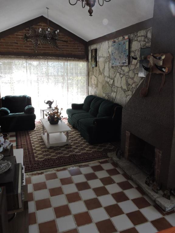 Posezení v ubytování Cabañas- Casas España