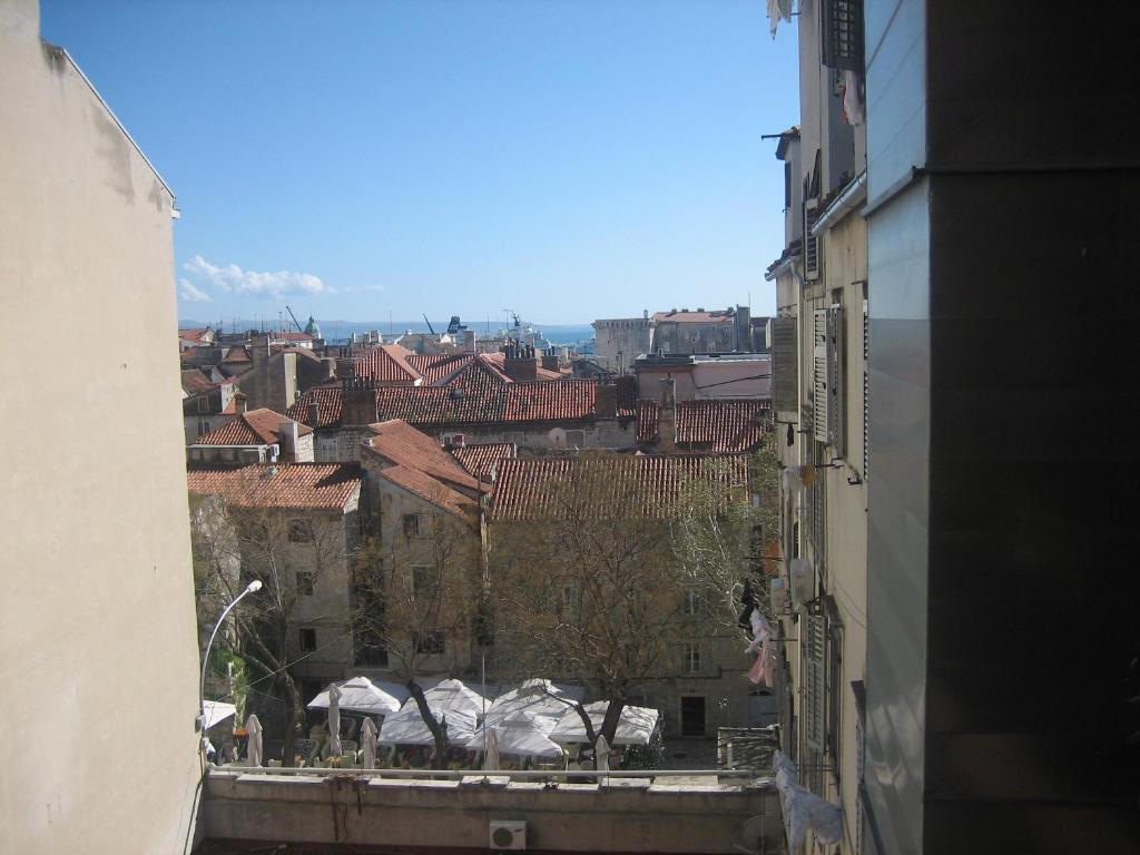 Ein allgemeiner Blick auf Split oder ein Stadtblick von der Pension aus