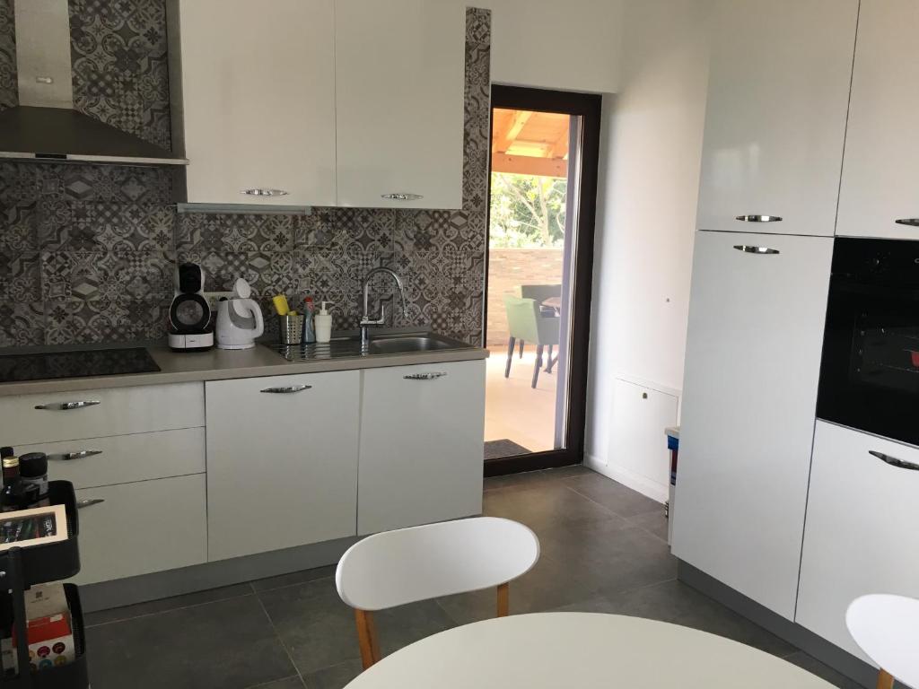 Kuchyň nebo kuchyňský kout v ubytování Apartment Selce Kala