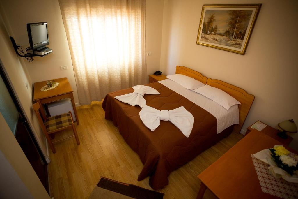 Postel nebo postele na pokoji v ubytování Kolping