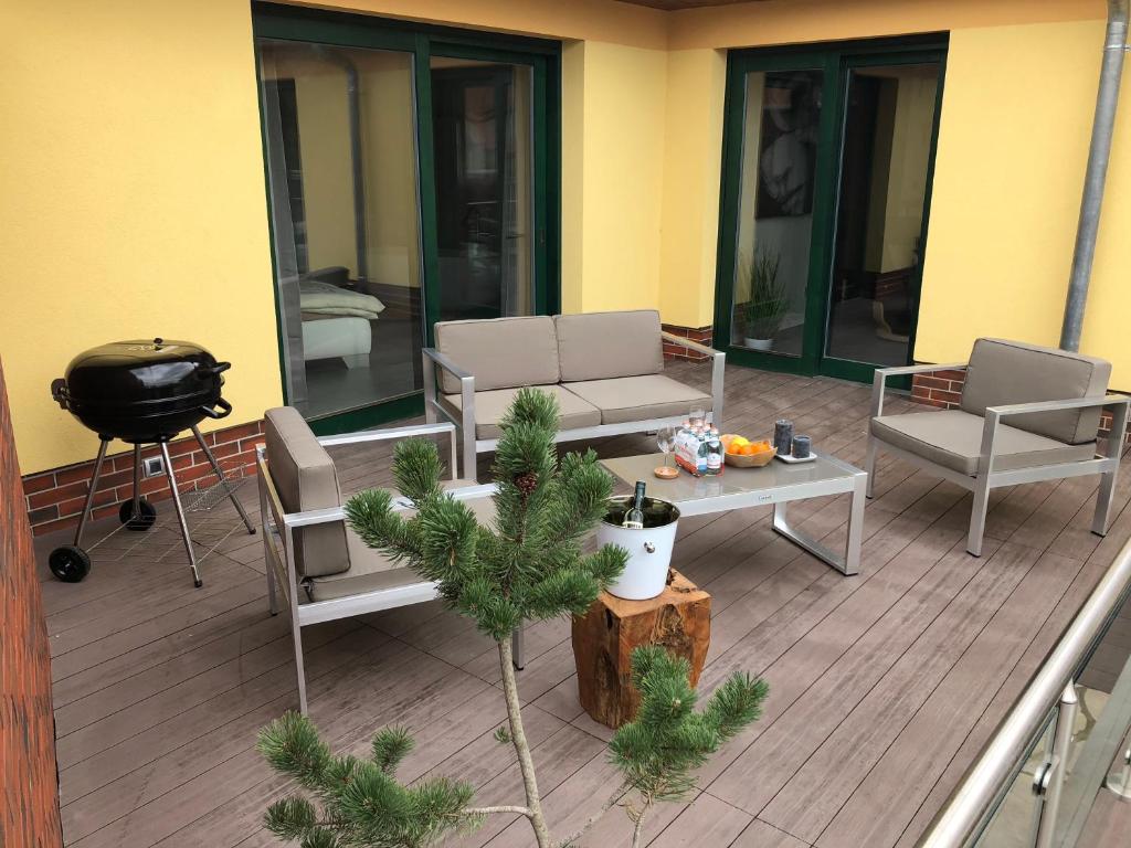 Istumisnurk majutusasutuses Vila Pod Zámkem Lednice