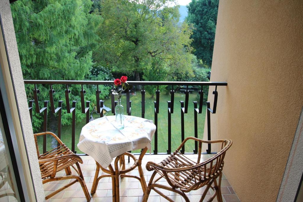 Balkón nebo terasa v ubytování Haus Wolfgang