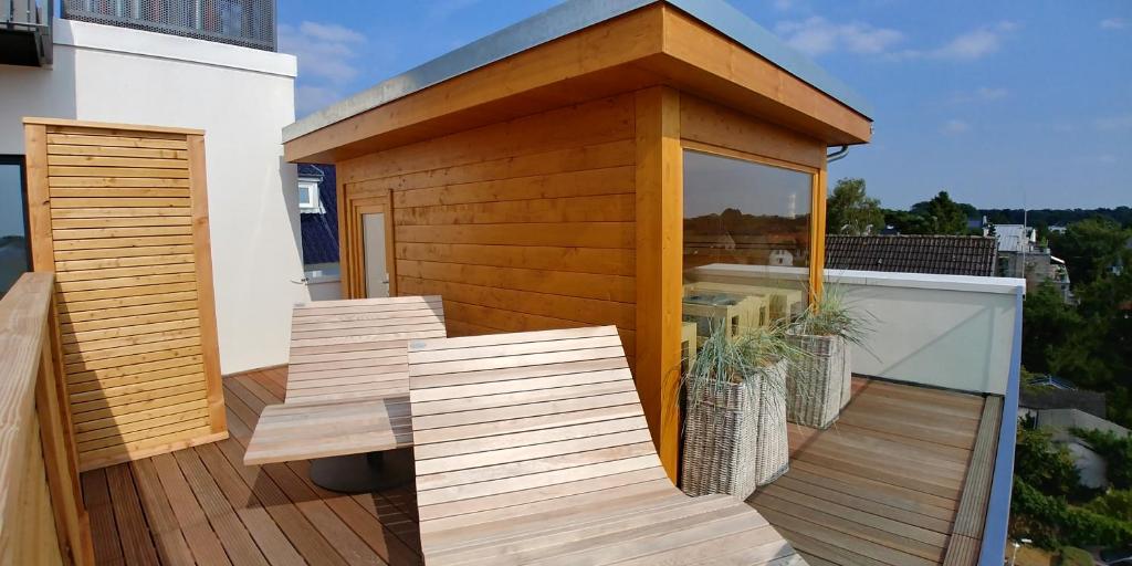 Balkón nebo terasa v ubytování SAND Lifestylehotel