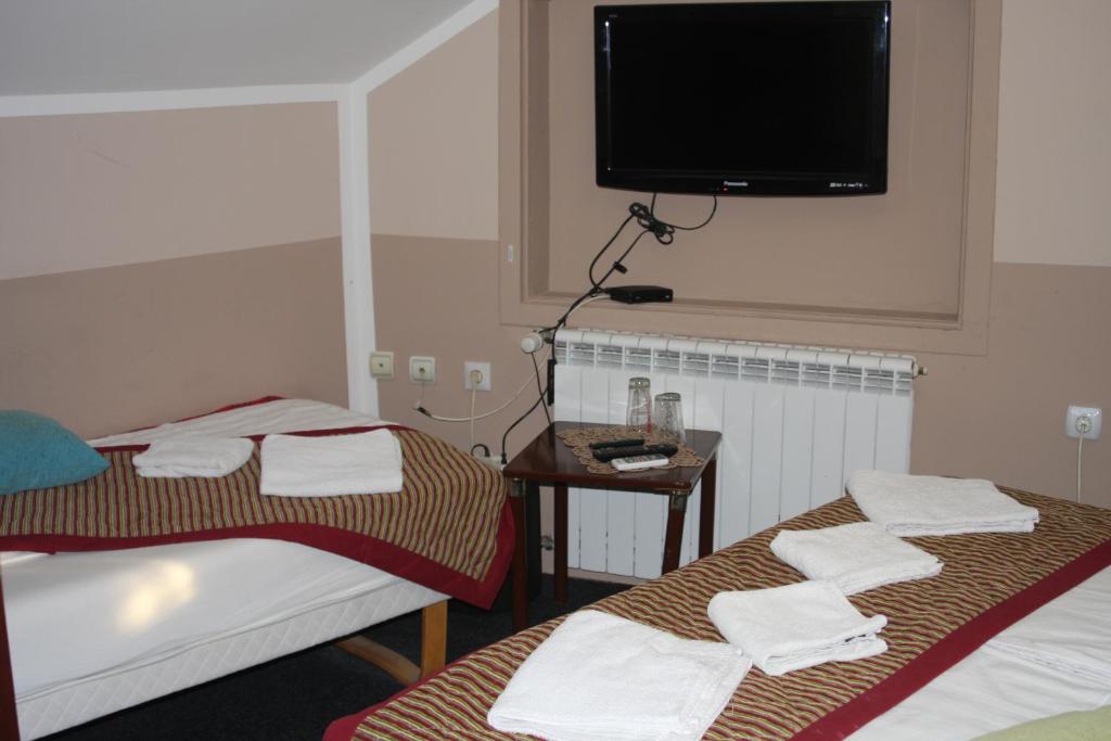 Postel nebo postele na pokoji v ubytování San Marko Motel