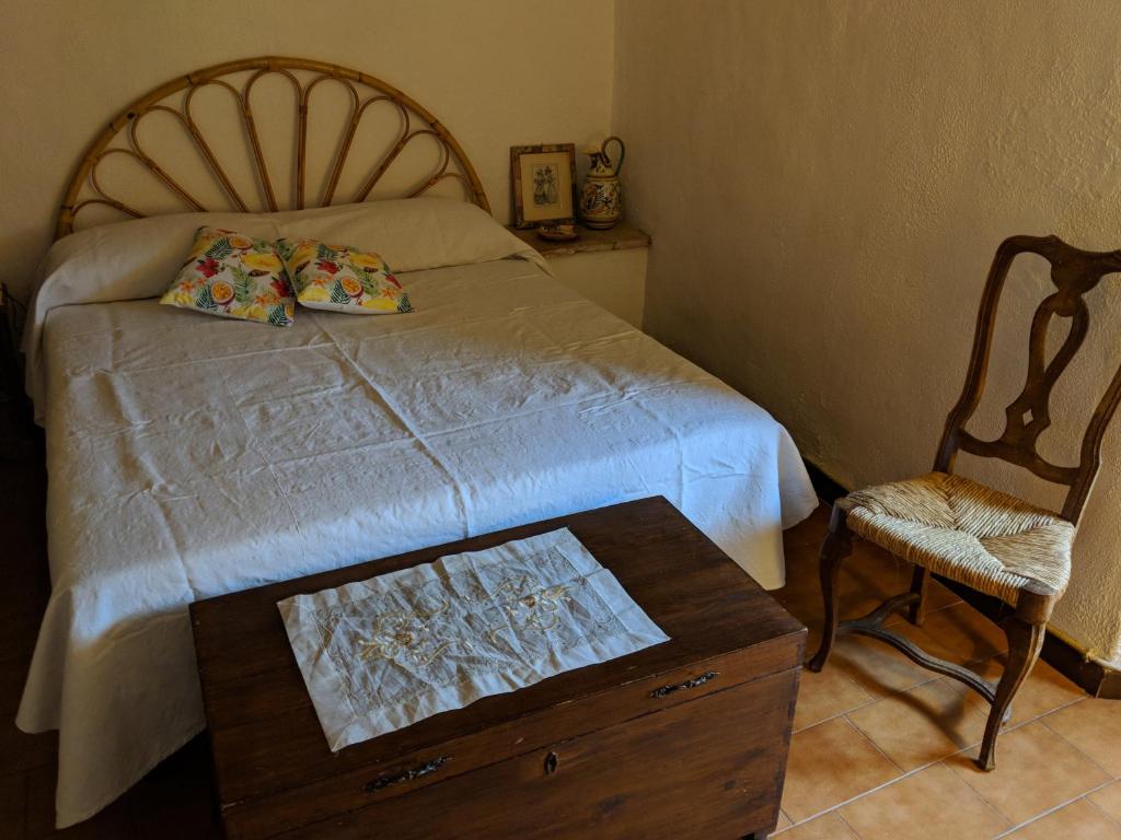 Postel nebo postele na pokoji v ubytování Cuore del Castello