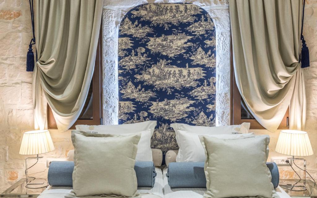 A seating area at Porto Vasilikos Villas