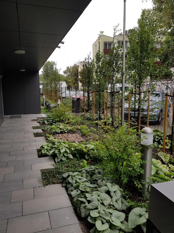 Zahrada ubytování Apartamenty Dom Saski 10 minut od Centrum Warszawy