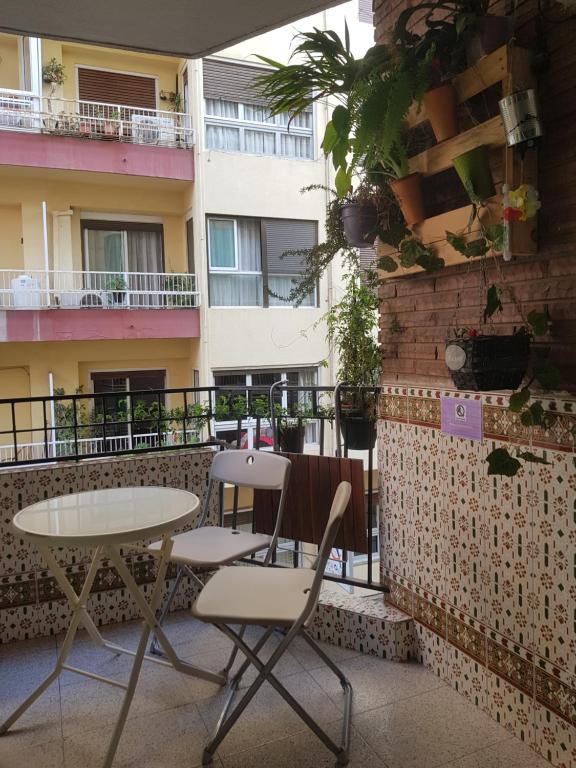 Balkón nebo terasa v ubytování Centric Rooms Mercado