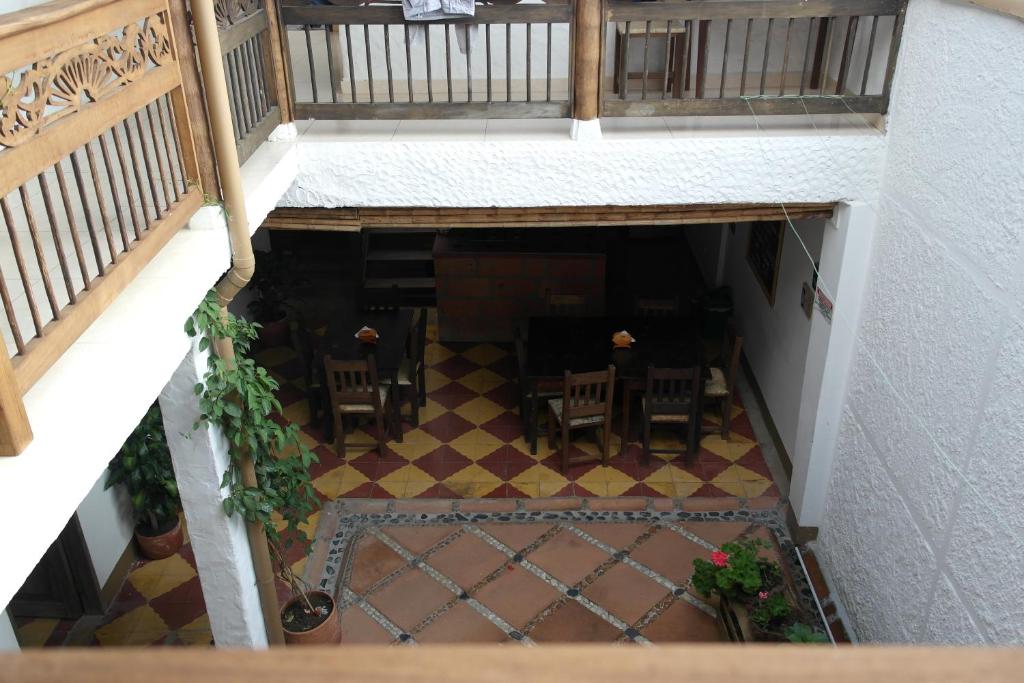 Balkón nebo terasa v ubytování Sergeant Pepper's Hostel