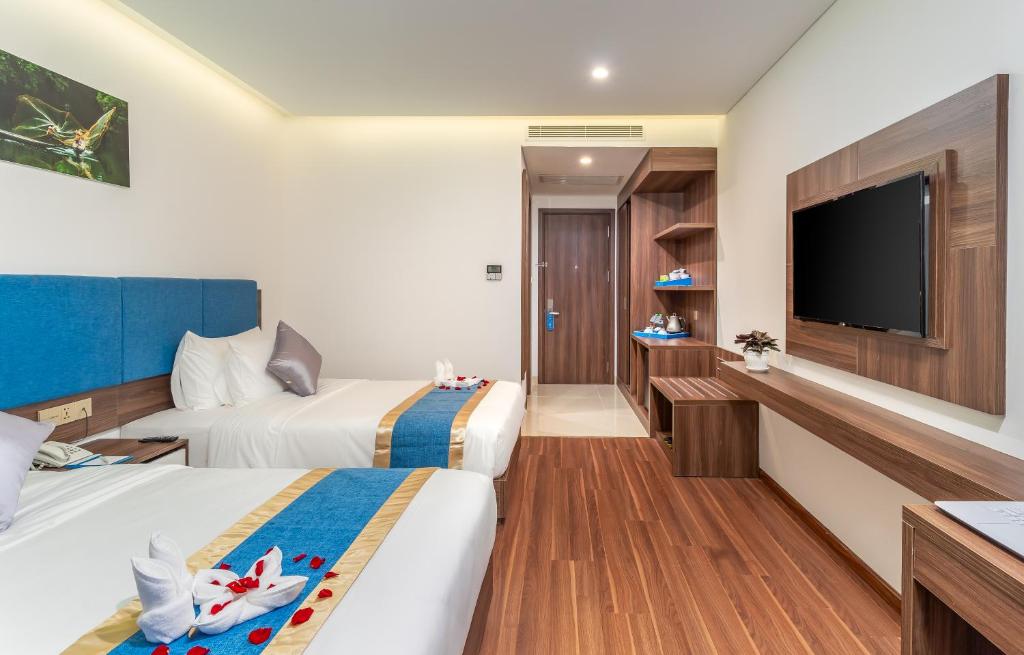 Phòng Deluxe Giường Đôi/2 Giường Đơn Nhìn Ra Biển