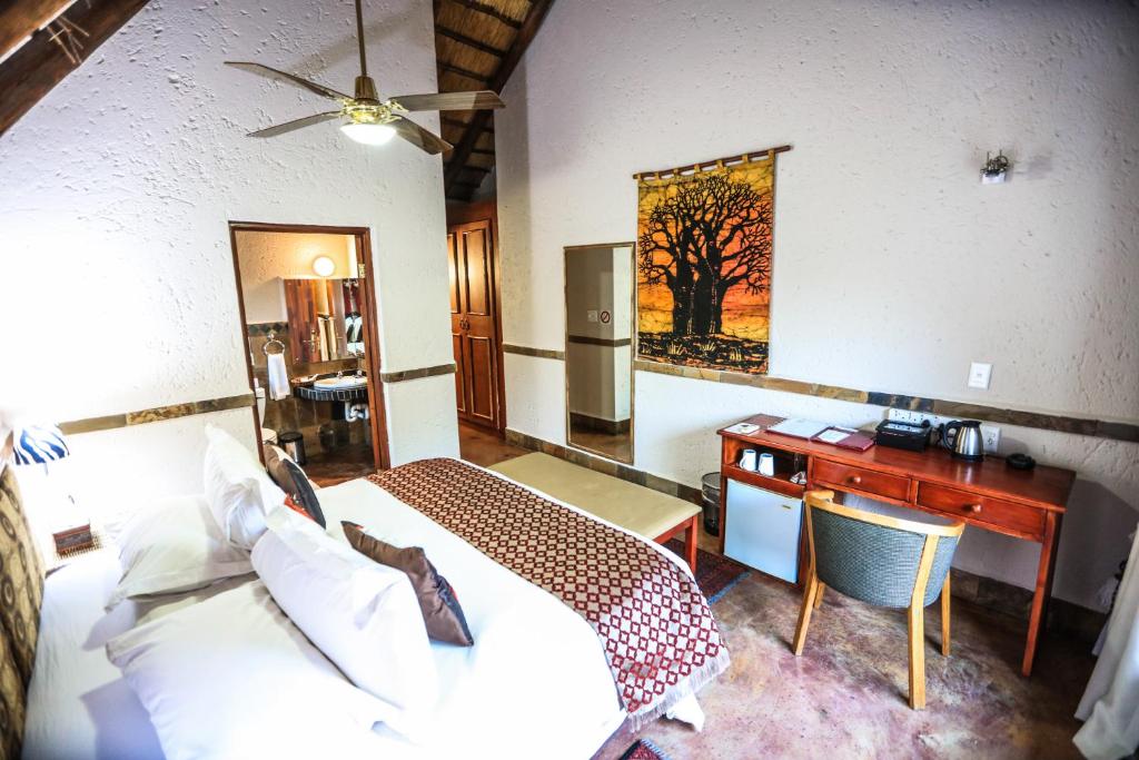 Posezení v ubytování Grand Kruger Lodge and Spa