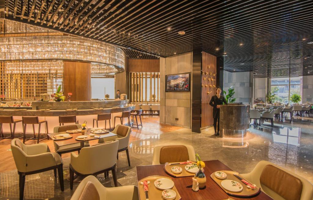 Posezení v ubytování Zhuhai Longzhuda International Hotel