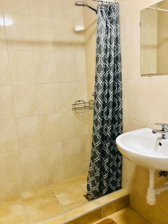 Koupelna v ubytování Savan House "Easy Kaunas"