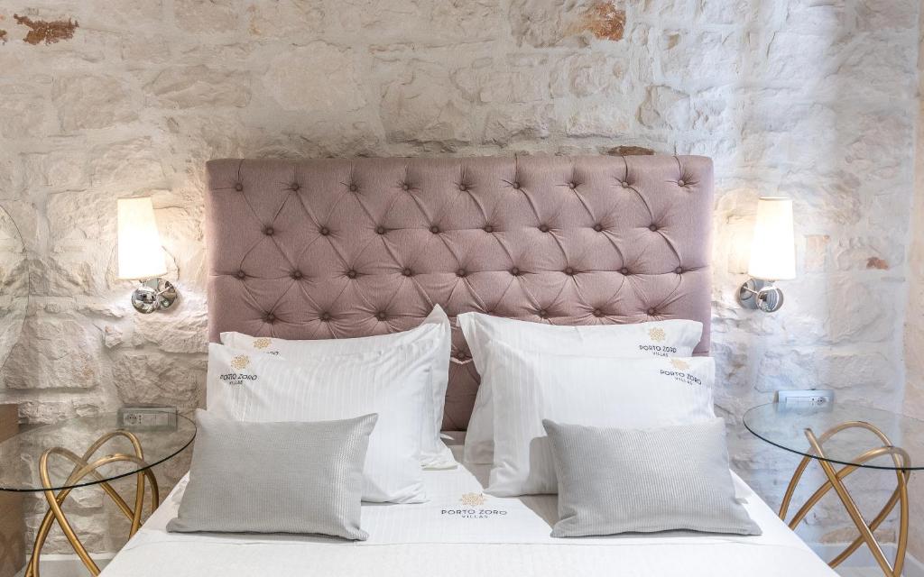 A seating area at Porto Vasilikos Villas
