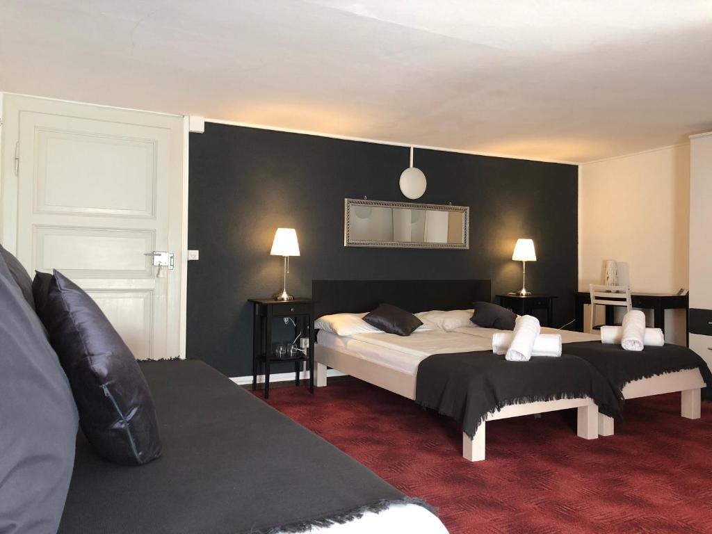 Postel nebo postele na pokoji v ubytování B&B Osteria Morganti