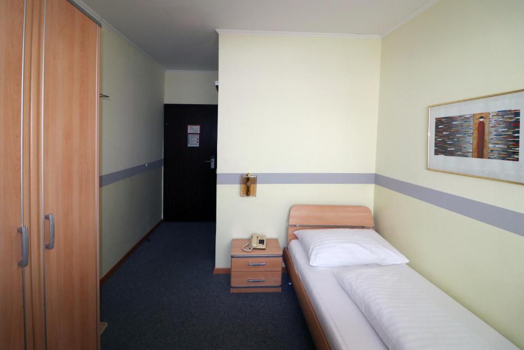 Postel nebo postele na pokoji v ubytování Schlafgut