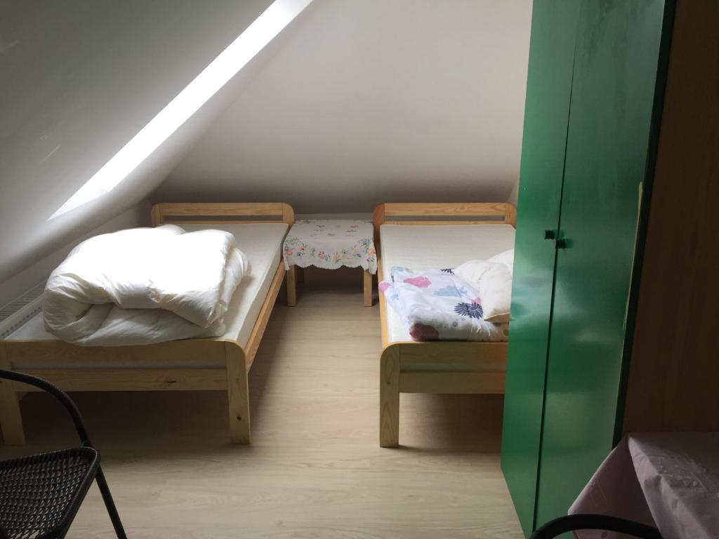 Posteľ alebo postele v izbe v ubytovaní Wrotyczowe Pola