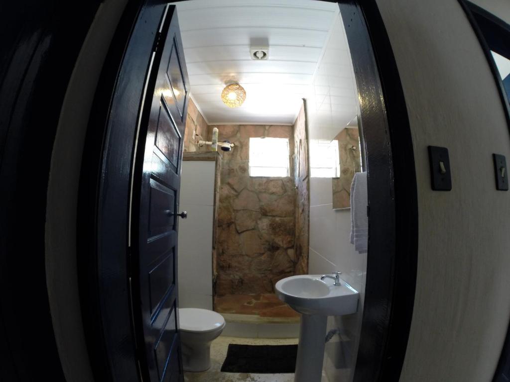Koupelna v ubytování Pousada e Hostel Andarai