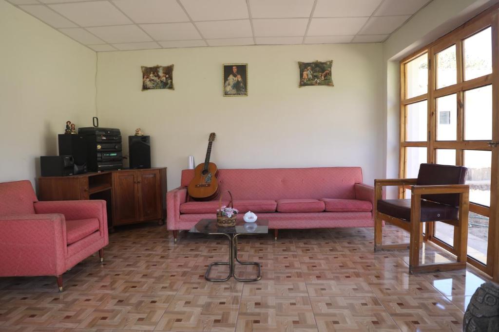 Posezení v ubytování Schatzi Lodge