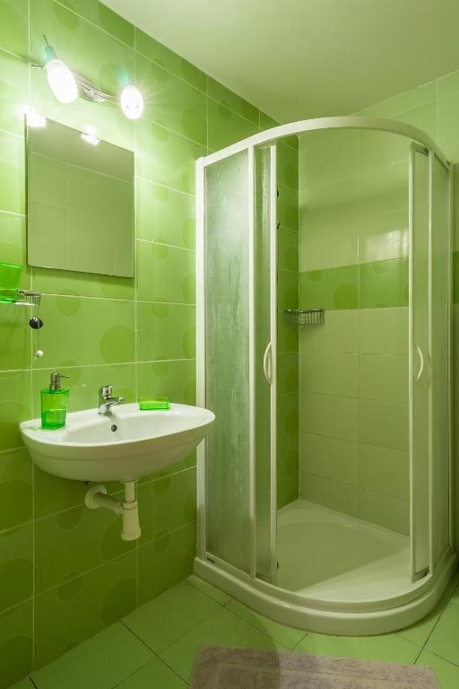 Koupelna v ubytování Penzion Agáta